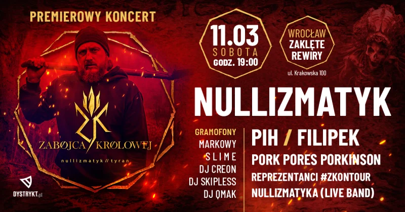 Nullizmatyk - plakat koncertowy